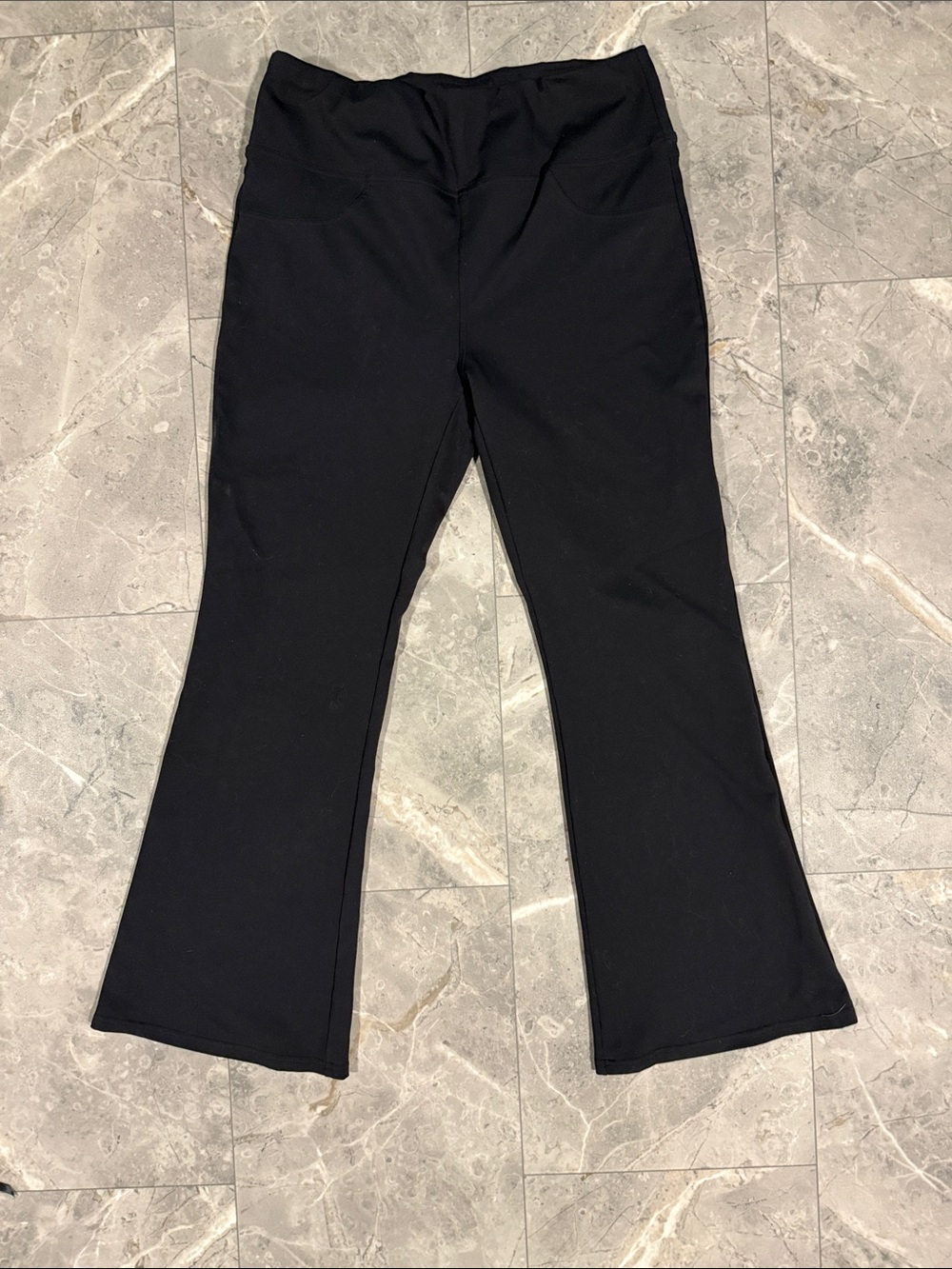 HALARA Black Flare Ponte Pants